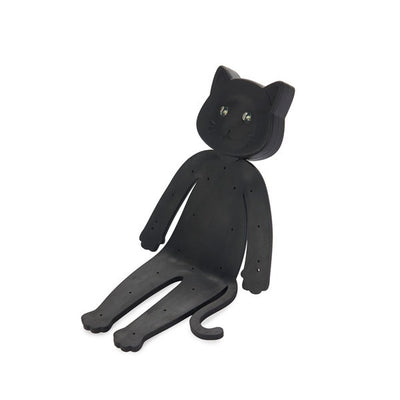 Linterna Para Lectura (Negro) Diseño "Gato" De Silicona