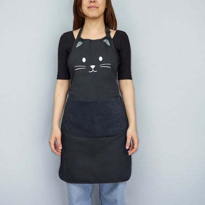 Delantal De Cocina (Negro) Con Diseño De Poliéster