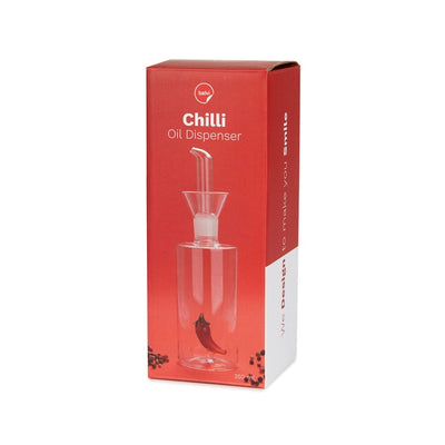 Aceitera 350 Ml (Transparente) Con Diseño Interior "Chilli" De Vidrio