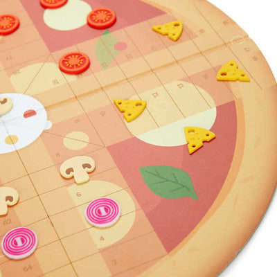 Juego De Mesa "Ludo'S Pizza" De Plástico Y Cartón