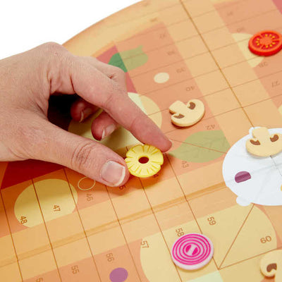 Juego De Mesa "Ludo'S Pizza" De Plástico Y Cartón