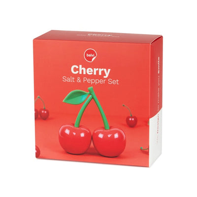 Set De Salero Y Pimentero Modelo "Cerezas" De Plástico