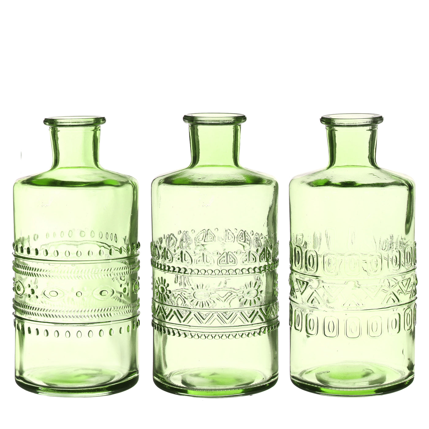 Florero (Colores Transparente) Tipo Botella De Vidrio - Venta x Unidad