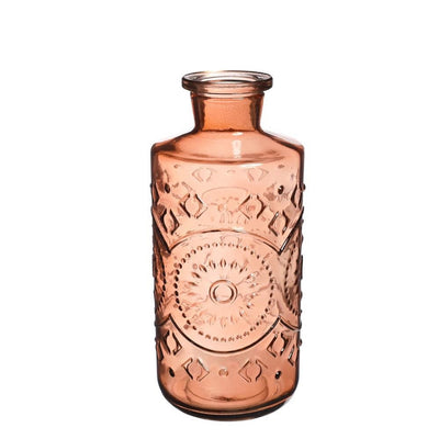 Botella Decorativa (Marrón Rojizo) Mod. Berlín De Vidrio