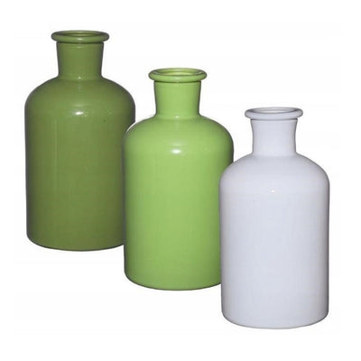 Florero (Colores Sólido) Tipo Botella De Vidrio - Venta x Unidad