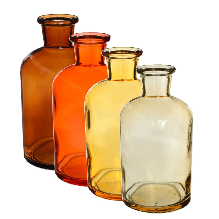 Florero (Colores Transparente) Tipo Botella De Vidrio - Venta x Unidad