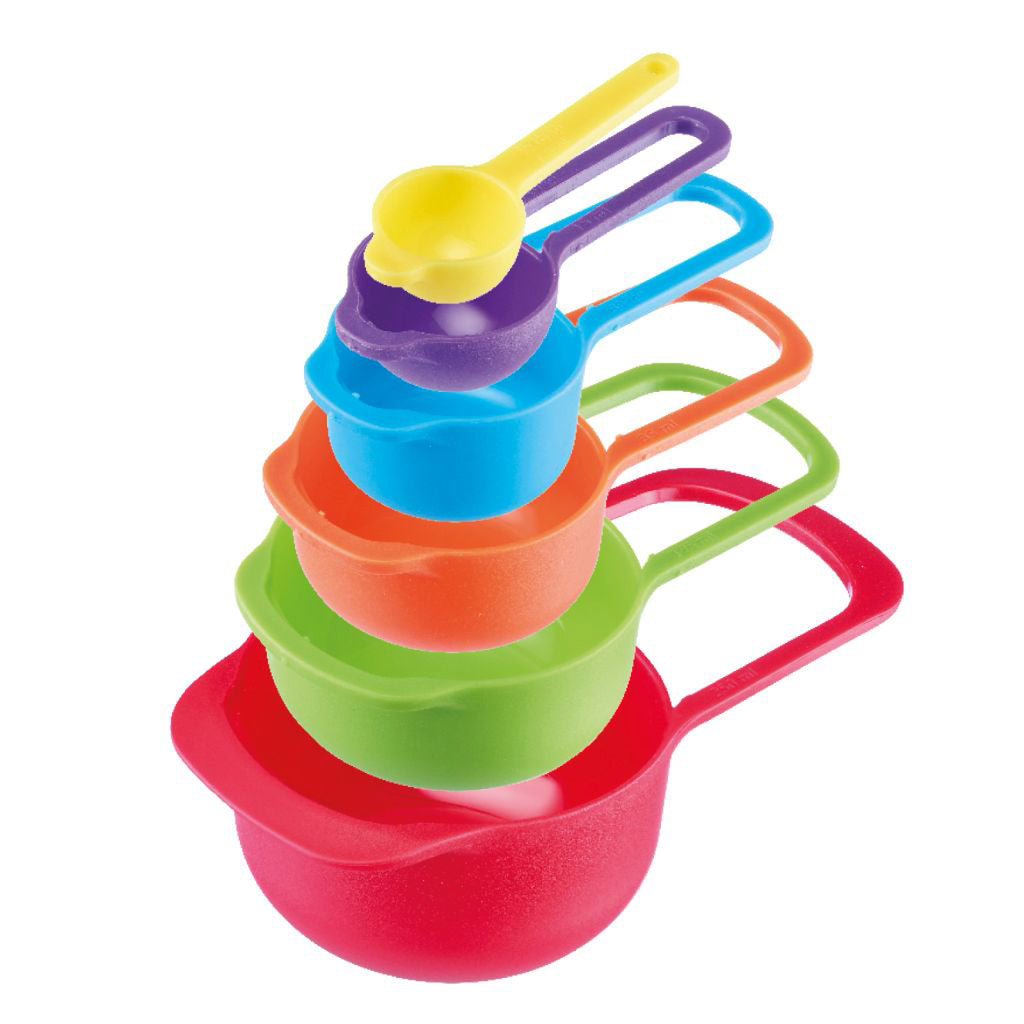 Set de 6 Cucharas Medidoras (Colores) De Plástico