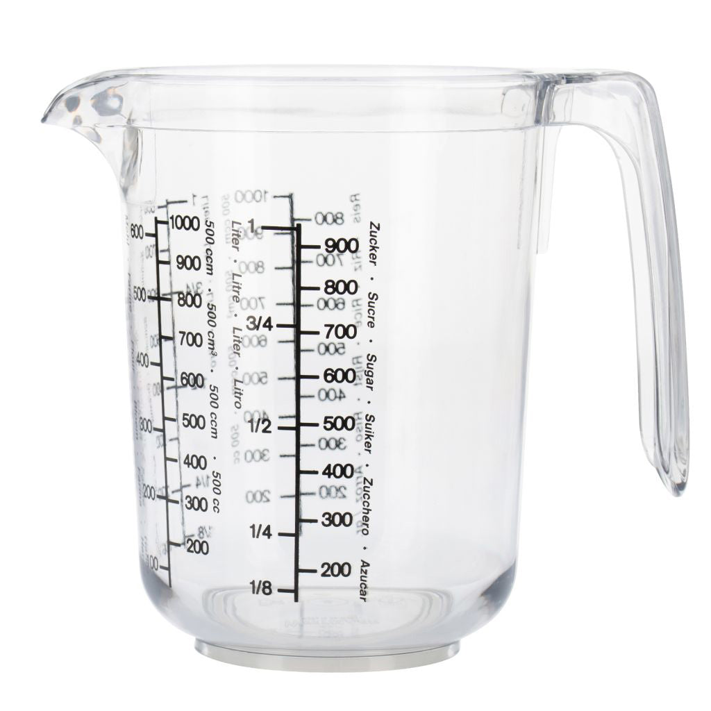 Jarra Medidora 1 Ltr (Transparente) De Plástico