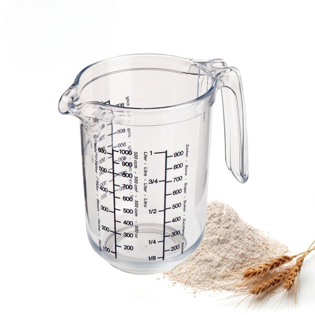 Jarra Medidora 1 Ltr (Transparente) De Plástico