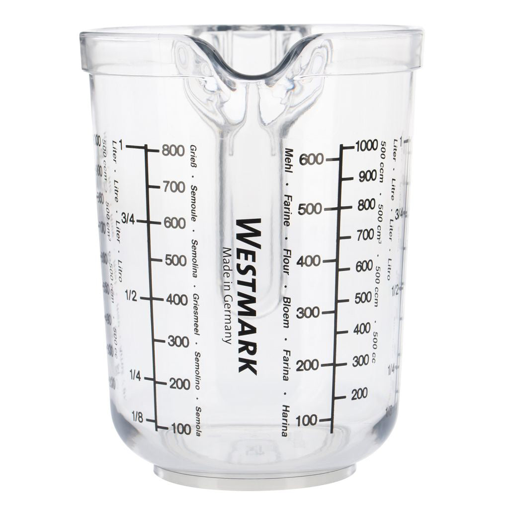 Jarra Medidora 1 Ltr (Transparente) De Plástico