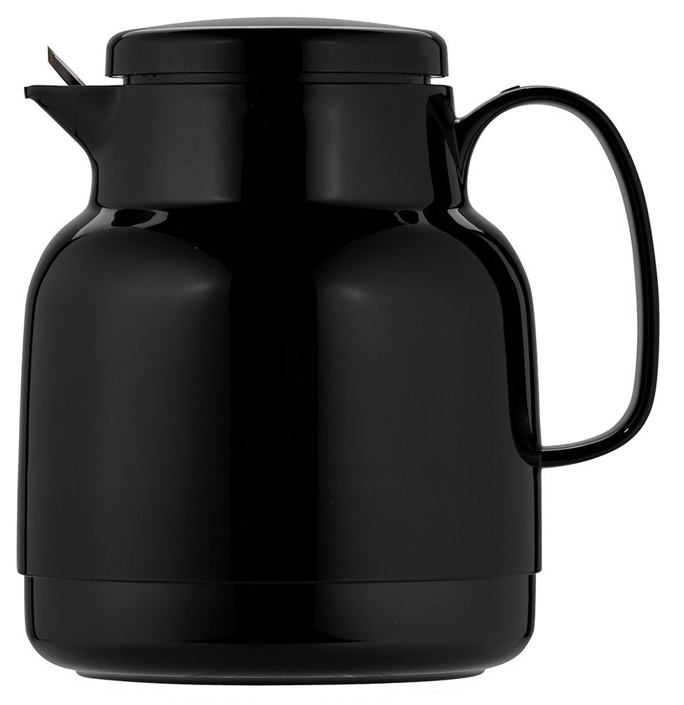 Jarra Térmica (Negra) 1 Ltr Con Infusionera De Plástico