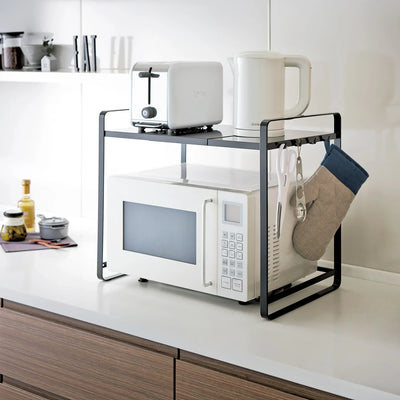 Estante De Cocina Extensible (Negro) De Metal
