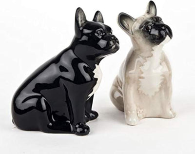 Salero + Pimentero (Bulldog) De Cerámica