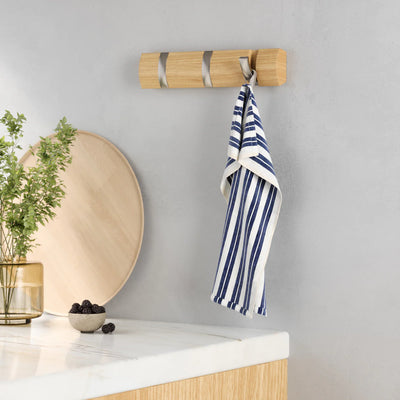 Perchero Para Pared (Natural) De Madera