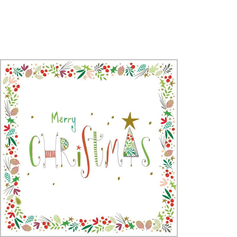 Set X 20 Servilletas (Christmas) Cocktail De Papel