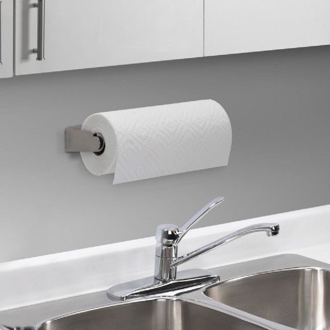 Porta Papel Toalla (Plateado) Para Pared De Metal