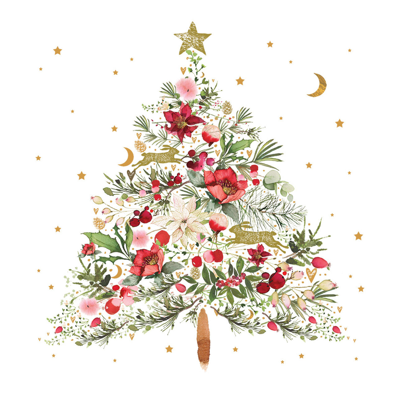 Set X 20 Servilletas (Árbol / Flores) De Papel