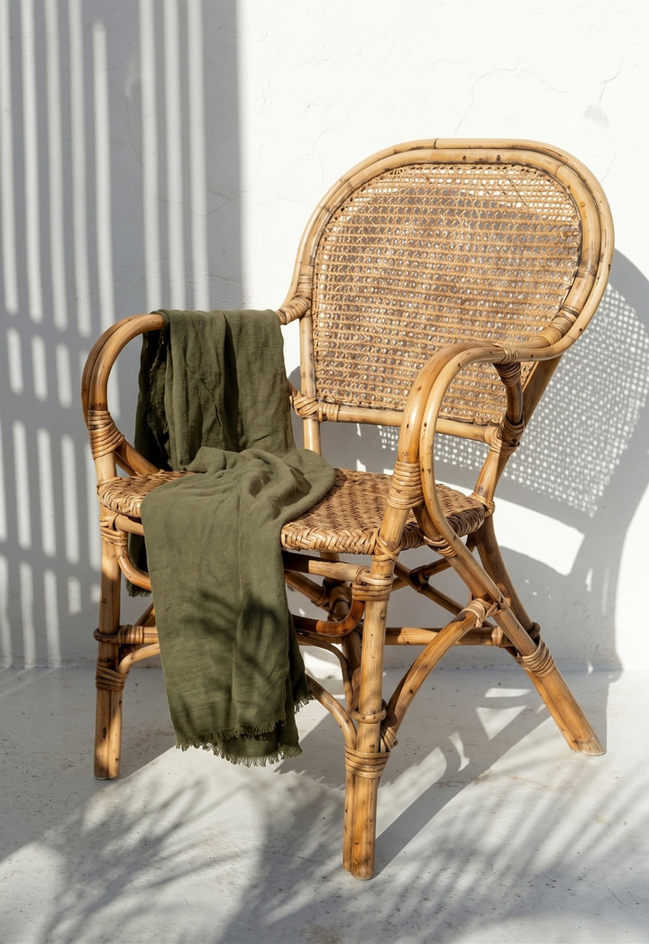 Silla Decorativa Color (Marrón) De Rattán