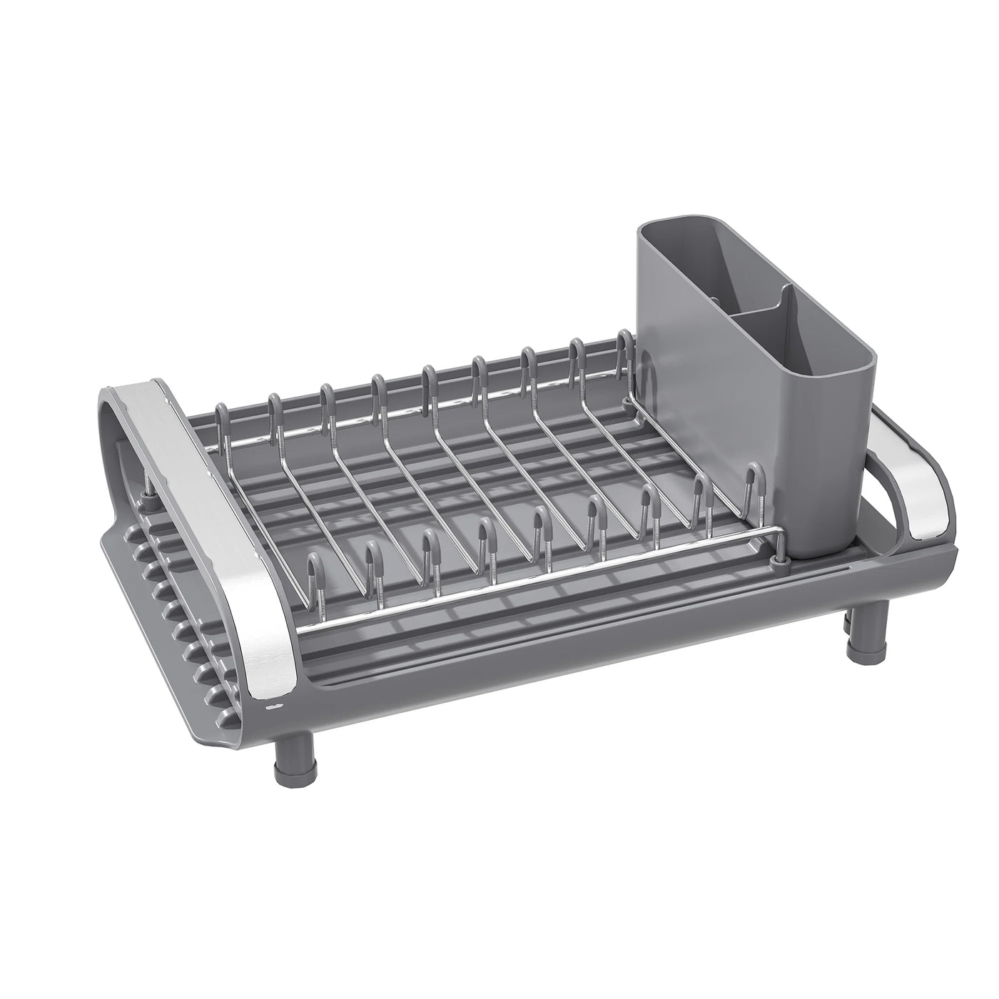 Escurridor De Platos Extensible (Gris) De Plástico