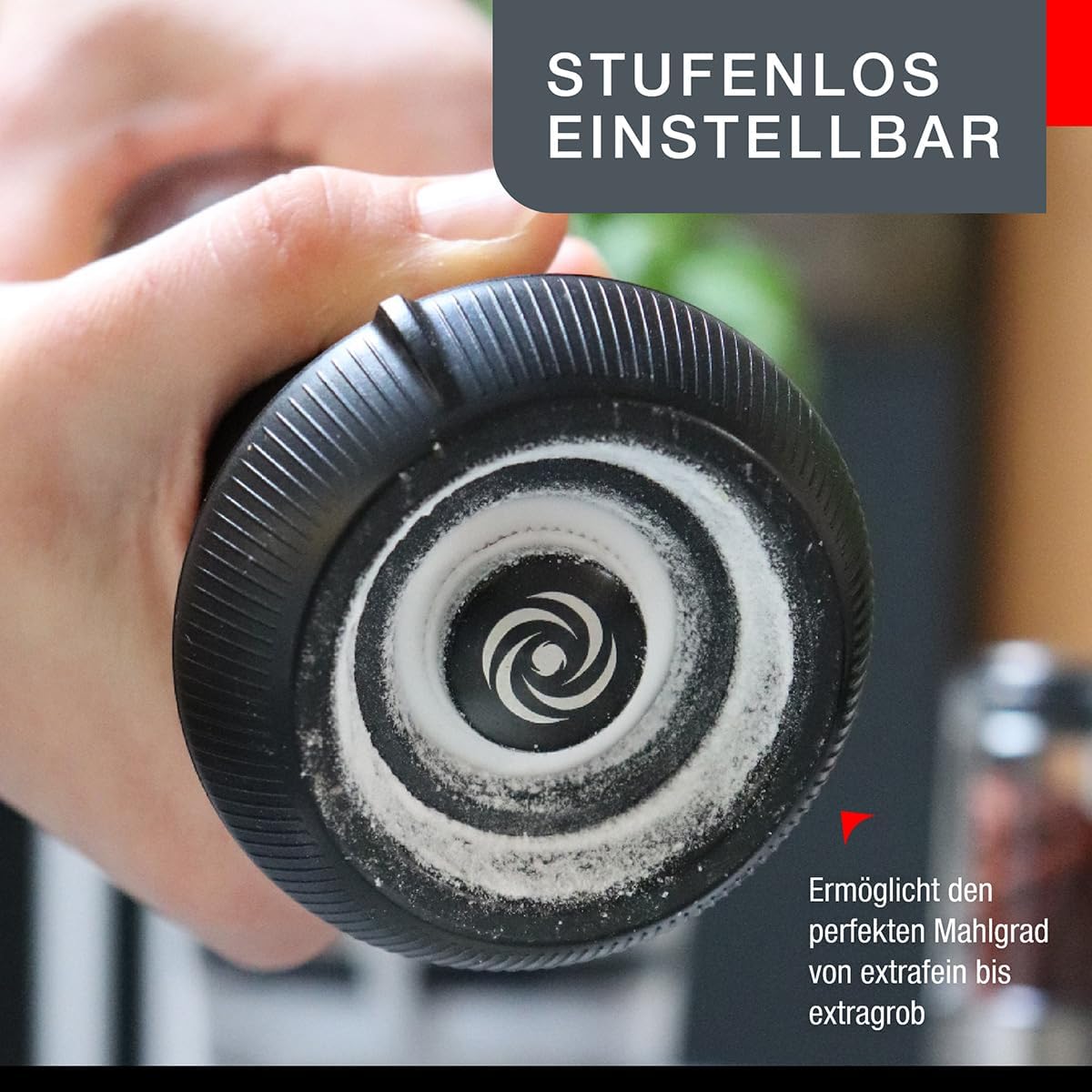 Set De Molinillos Para Sal Y Pimienta, Base Madera De Acero