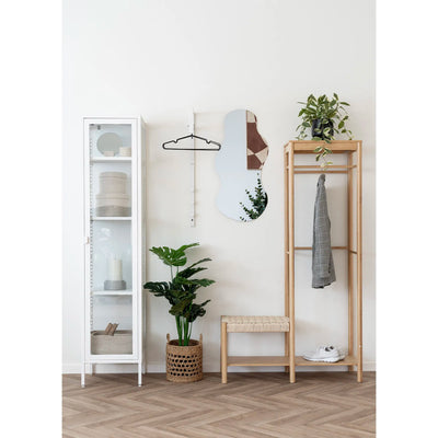 Mueble Con Colgador/Perchero Con Banca Y Estructura De Madera