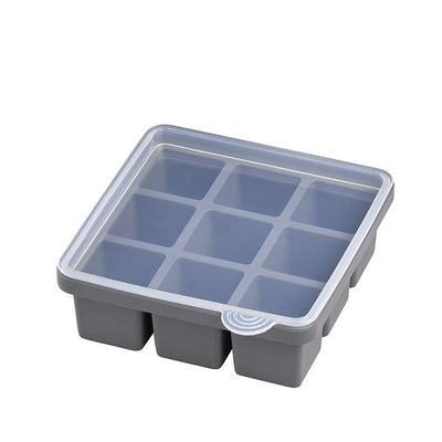 Set de 2 Moldes Para Nueve Cubos De Hielo (Gris) De Silicona