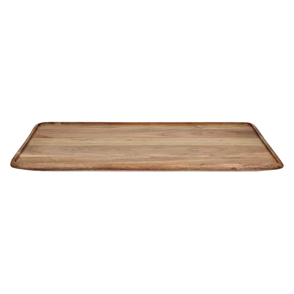 Bandeja Rectangular (Color Natural) De Madera