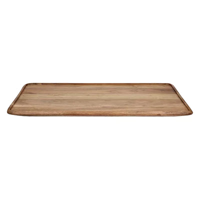 Bandeja Rectangular (Color Natural) De Madera