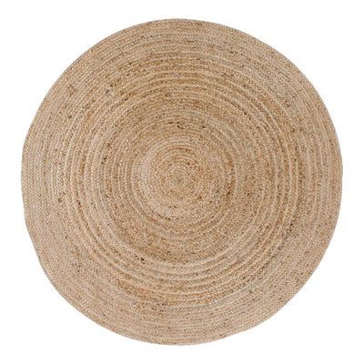 Alfombra Redonda (Color Natural) De Yute