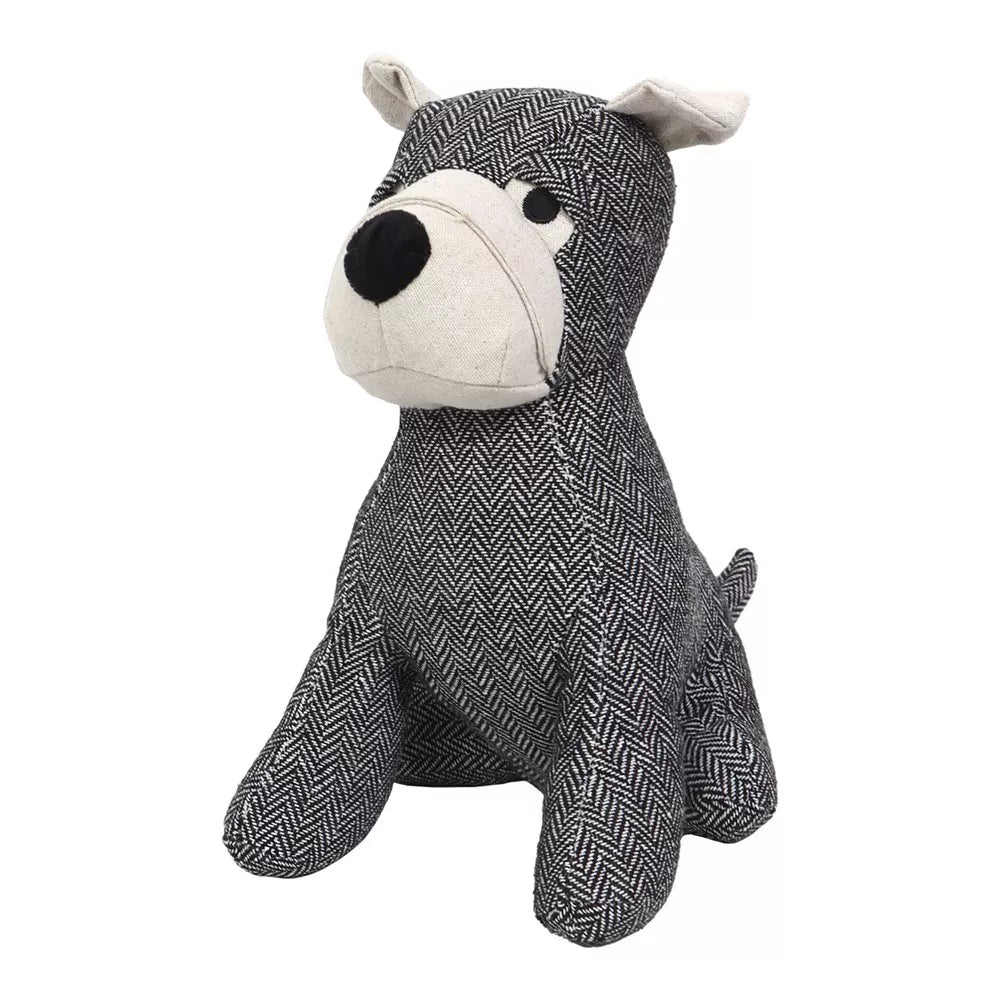 Tope Para Puerta (Cachorro Gris/Blanco) De Poliéster/Algodón