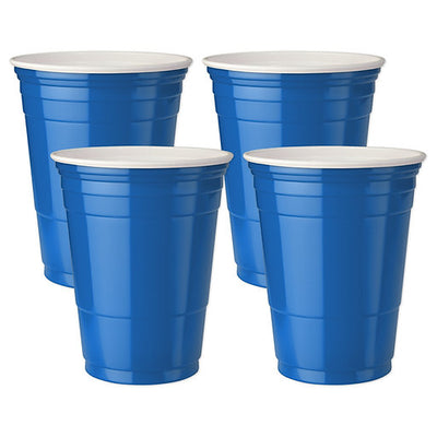 Vaso Para Fiesta (Azul) De Plástico