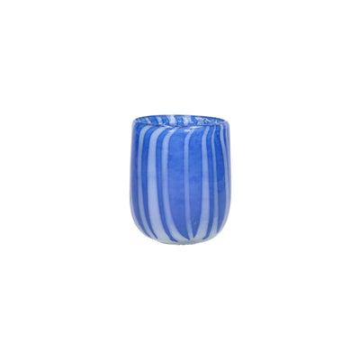 Florero Azul Pequeño De Vidrio