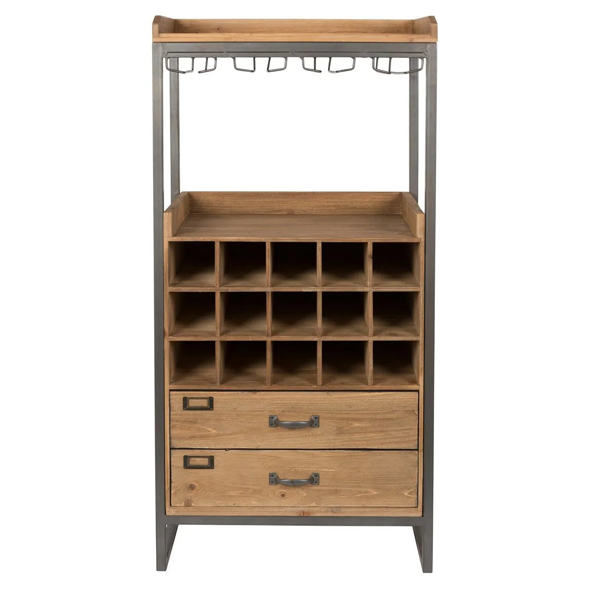 Mueble Bar Con Cajones De Madera