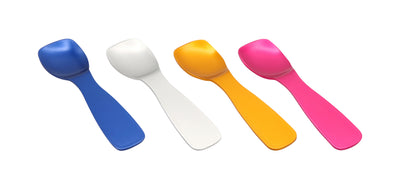 Set X 4 Cucharas Para Helado (Colores) De Plástico