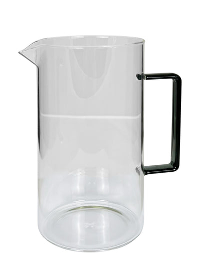 Jarra (Transparente) 1.20 Ltrs Asa Gris De Vidrio
