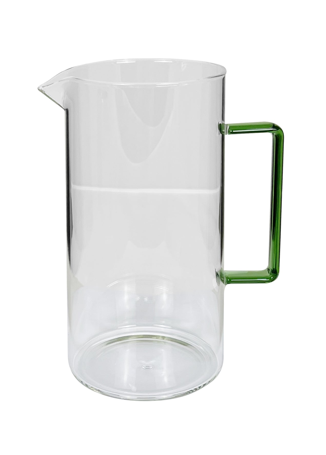 Jarra 1.20 Ltrs (Transparente) Asa Verde De Vidrio