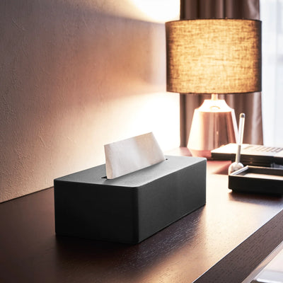 Porta Tissues (Negro) Rectangular De Metal