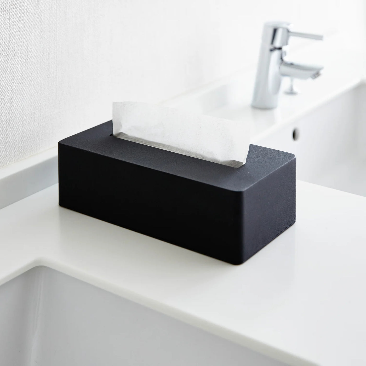 Porta Tissues (Negro) Rectangular De Metal