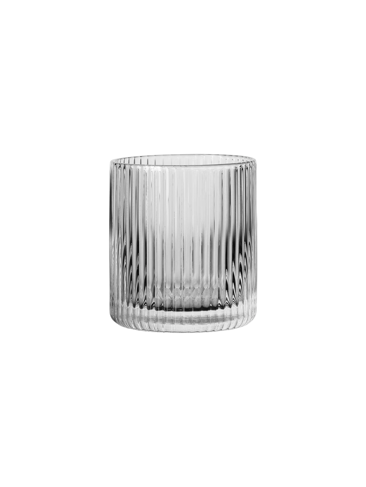 Vaso Estriado (Transparente) 200 Mltrs De Vidrio
