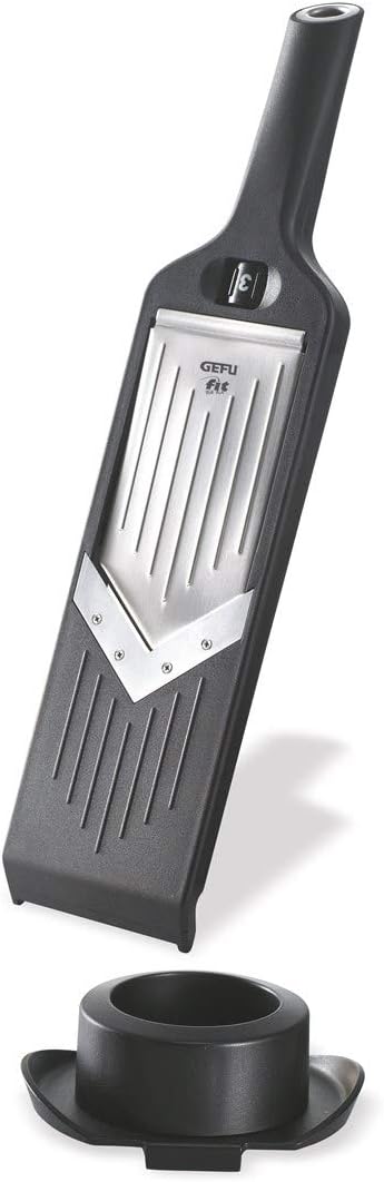 Cortador De Verduras Abs (Negro) Hojas En "V" De Acero