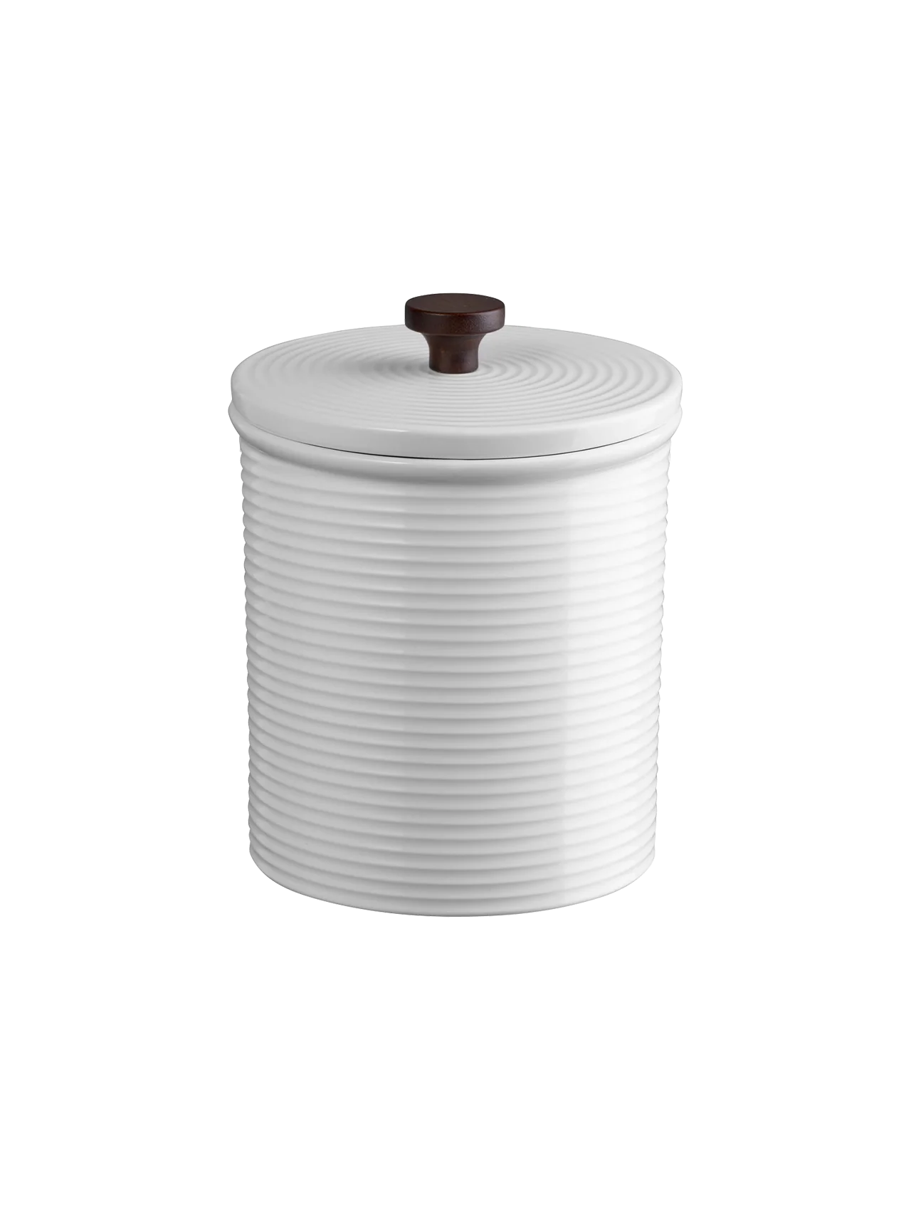 Canister Con Tapa (Blanco) De Cerámica