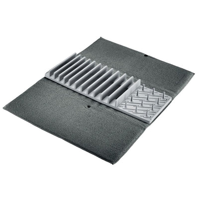 Alfombrilla Escurreplatos Enrollable (Gris) De Poliéster