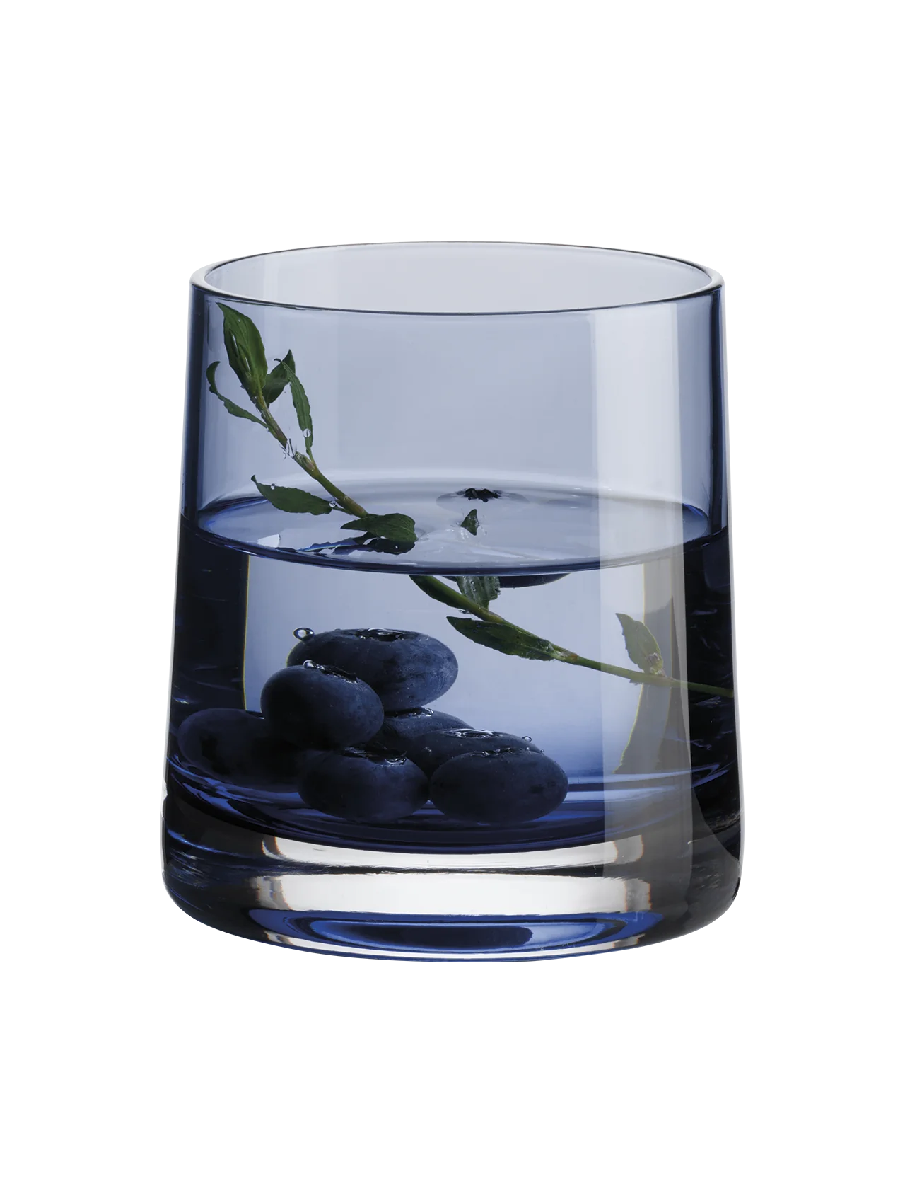 Vaso (Azul) 250 Mltrs De Vidrio