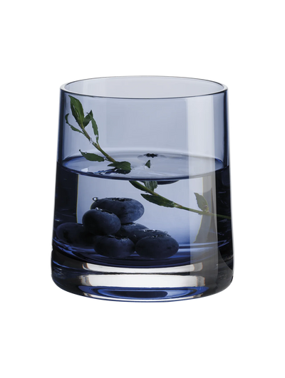 Vaso (Azul) 250 Mltrs De Vidrio