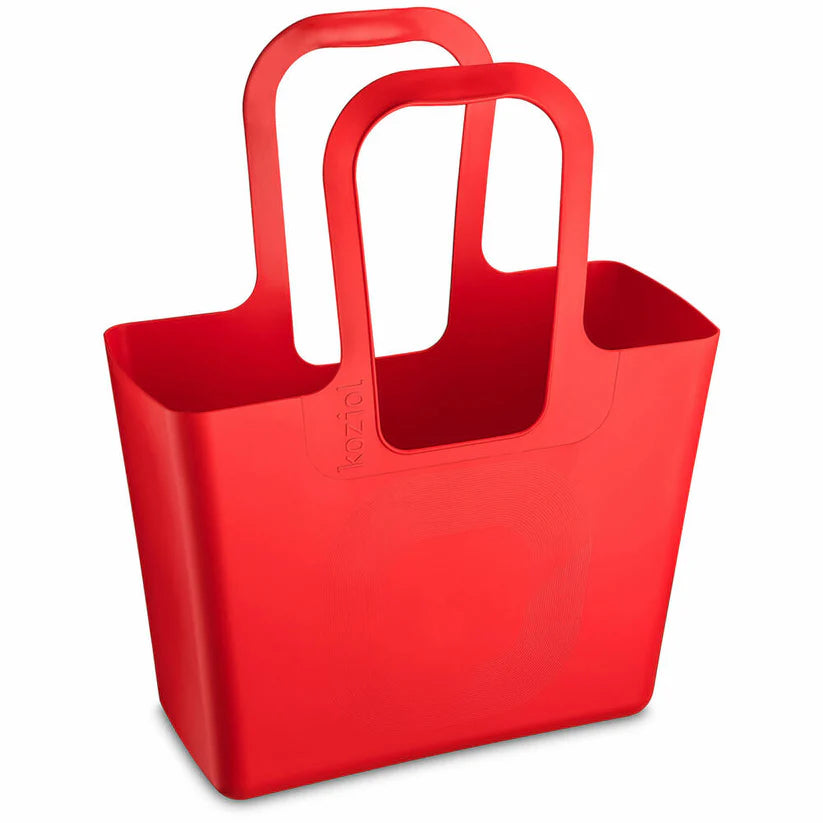 Bolso (Rojo) Con Asas De Plástico