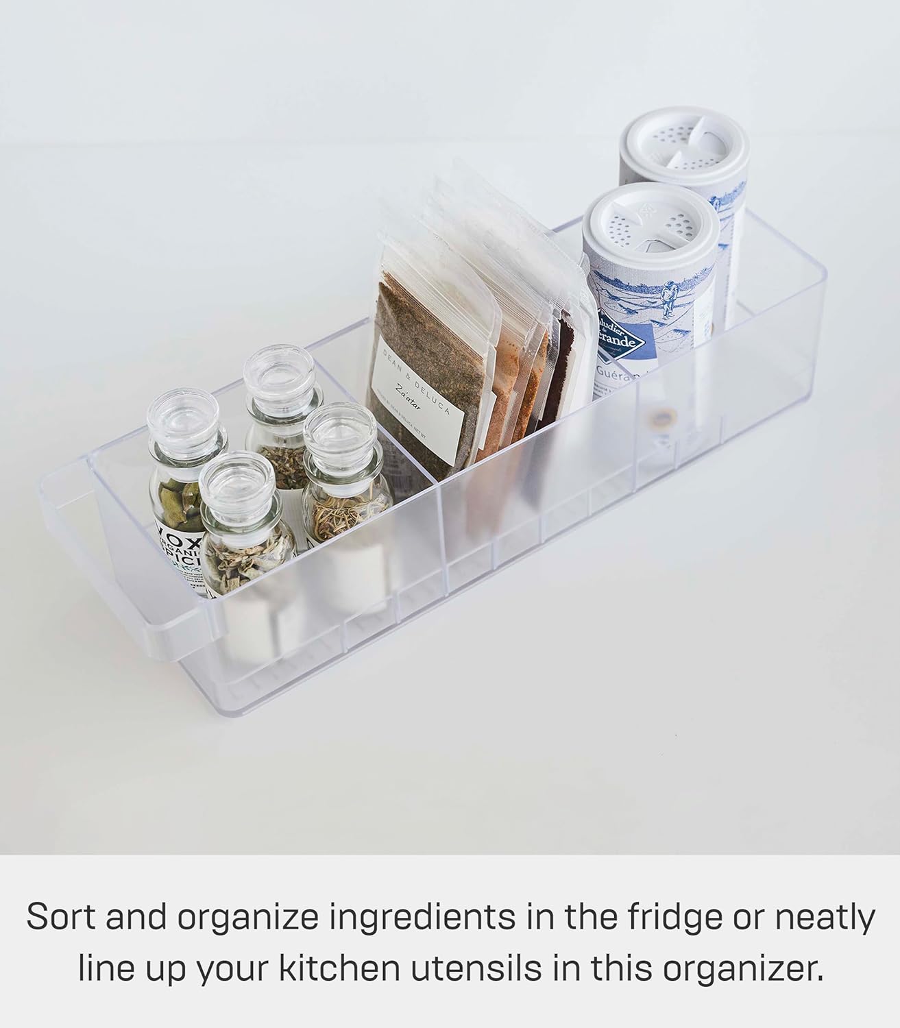 Organizador Con Compartimentos Con Divisiones (Transparente) De Plástico