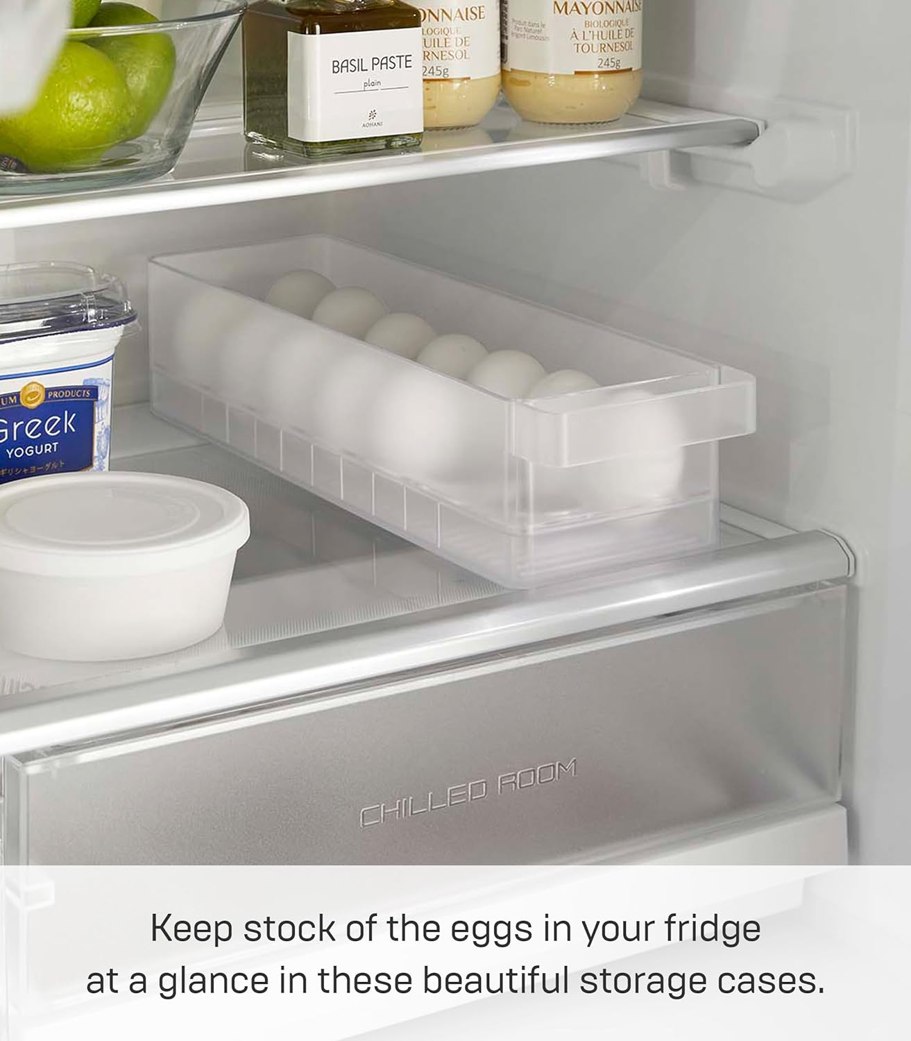 Organizador Para Huevos Para Refrigeradora (Transparente) De Plástico
