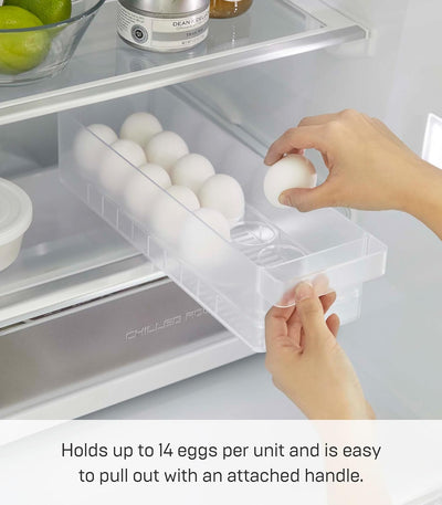 Organizador Para Huevos Para Refrigeradora (Transparente) De Plástico