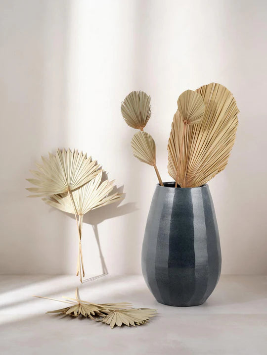 Florero (Gris) Mediano De Cerámica