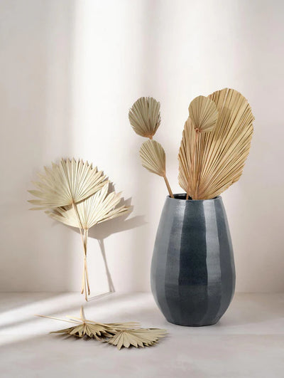 Florero (Gris) Mediano De Cerámica